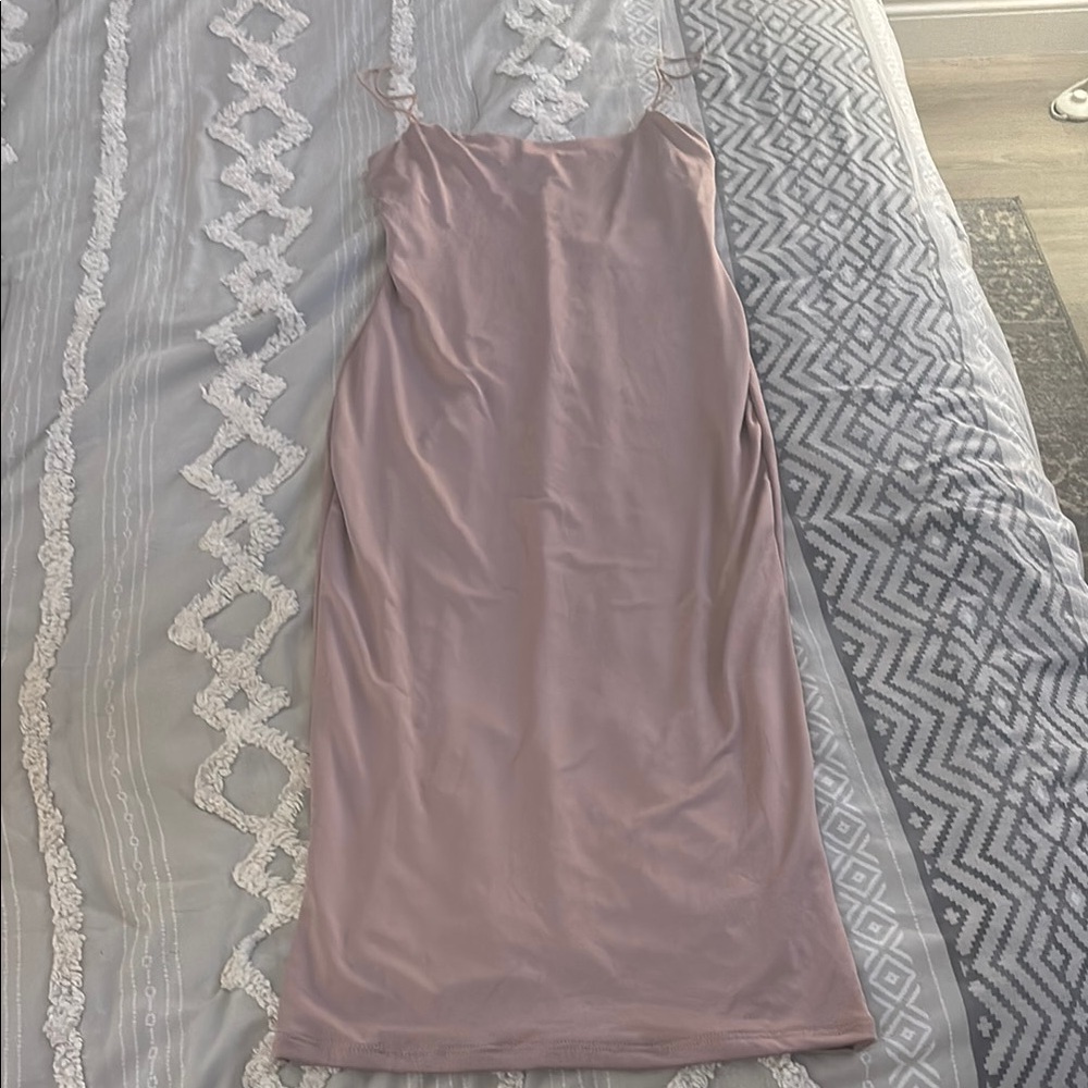 Fashion Nova Pink Spaghetti Strap Slip Dress